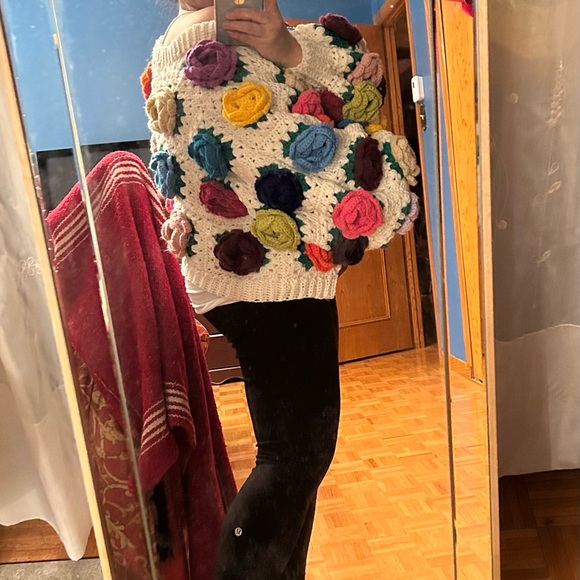 Beautiful Unique crotchet open sweater🌸NWOT - Picture 3 of 4